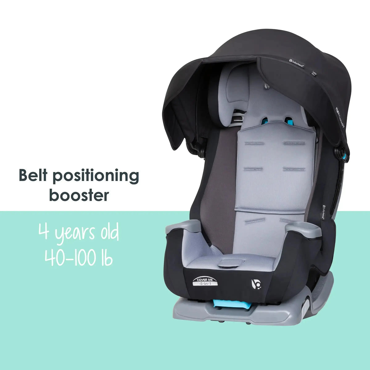 Baby Trend® Cover Me™ 4-in-1 Convertible Car Seat with Adjustable Canopy